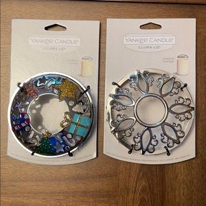 2 Yankee candle illuminated lids